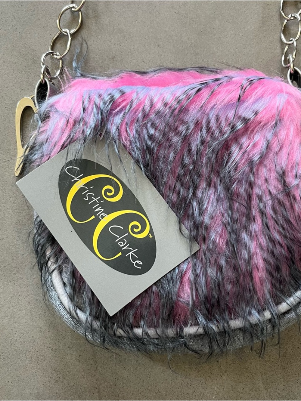 DOUGLAS Cuddle Toys Christine Clark Sunrise Fur Crossover Bag NWT